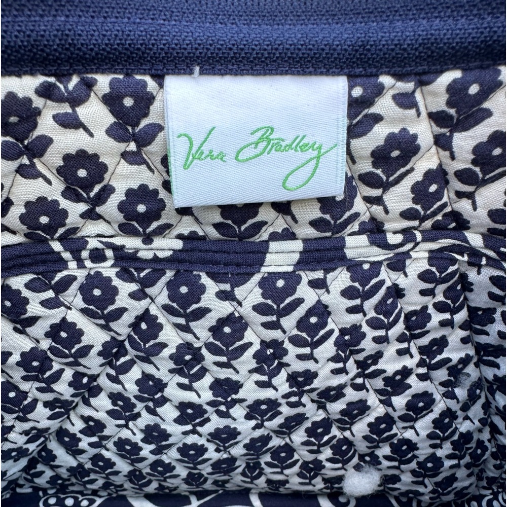 Vera Bradley navy blue and white crossbody/shoulder bag - Picture 3 of 8
